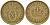 Дания 1 крона 1926 HCN; GJ, Кристиан X (1912-1947) KM 824.1 алюминиевая бронза 38-425