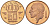 БЕЛЬГИЯ 50 САНТИМОВ 1993 BELGIE, БОДУЭН I (1951-1993) KM 149.1 бронза 214-657
