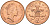 Великобритания 2 пенса 1996 Елизавета II (1952-2022) KM 936а, Spink 4386 (C4) сталь плакированная медью 4116-752