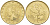 ИТАЛИЯ 20 ЛИР 1980 R, ДУБОВЫЕ ЛИСТЬЯ KM 97.2 алюминиевая бронза UNC 4551-314