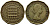 Великобритания 3 пенса 1960 Елизавета II (1952-2022) KM 900, Spink 4153 никель латунь 36-1246