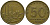 ГДР 50 пфеннигов 1950 A, фабрика KM 4 алюминиевая бронза 206-657