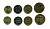 ЭСТОНИЯ ЛОТ ИЗ 4 МОНЕТ 1992-2003 (10, 20, 50 ЦЕНТОВ, 1 КРОНА) KM 22, 23a, 24, 35 UNC N2-17