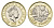 Великобритания 1 фунт 2017 Елизавета II (1952-2022) KM 1378, Spink J39 биметалл UNC 4691-846