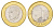 Марокко 10 дирхамов 2015 Y 141 биметалл UNC 216-1043