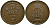 Швеция 5 эре 1882/1 Оскар II (1872-1907) король Швеции и Норвегии, 2 перерезана из 1 KM 736 бронза 36-352