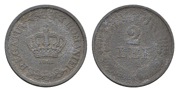 Румыния 2 лей (лея) 1941 KM 58 цинк 4615-914