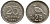 Индонезия 25 рупий 1971 венценосный голубь KM 34 медно-никель 4390-843