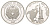 Тонга 1 паанга 1992 Сатурн-5 KM 158 серебро PROOF 1091-4-21