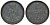 Ганновер 1 пфенниг 1856 B, Георг V KM 221, AKS 155, J. 83 медь 4594-449