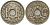 Франция 10 сантимов 1934 KM 866a медно-никель 51-2712