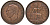 Великобритания 1 пенни 1944 Георг VI (1936-1952) KM 845, Spink 4114 бронза 4131-435