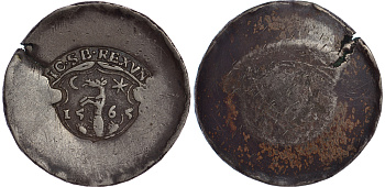 Венгрия 1 талер (нотталер) 1565 герцогство Зибенбюрген, Йоган II Сигизмунд (1559-1571) Dav. 8796, Resch 42 серебро 10-010-34