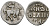 ВЕЛИКОЕ КНЯЖЕСТВО МОСКОВСКОЕ ДЕНГА 1535 - 1547 ИВАН IV ВАСИЛЬЕВИЧ, МОСКОВСКИЙ МОНЕТНЫЙ ДВОР, 0,34 ГР ГиК №48 серебро 262-915