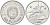 КНДР 50 чон 1978 две звезды на реверсе KM 8 алюминий UNC 4579-153