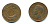 Великобритания 1/2 пенни 1944 Георг VI (1936-1952) KM 844, Spink 4115 бронза 540-436