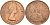 Великобритания 1 пенни 1967 Елизавета II (1952-2022) KM 897, Spink 4157 бронза    4149-433