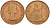 Великобритания 1 пенни 1962 Елизавета II (1952-2022) KM 897, Spink 4157 бронза 4607-1245
