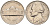 США 5 центов 1964 Джефферсон KM А192 медно-никель 4126-925