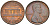 США 1 цент 1969 D, Линкольн KM 201 медь цинк 4564-454
