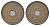 Дания 5 эре 1940 N, Кристиан X (1912-1947) KM 828 бронза 4638-636