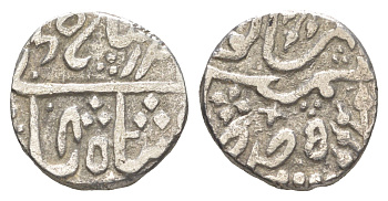 Индия, Караули 1 рупия 1808-1838 Мухаммад Акбар II KM?26 серебро 4178-621