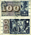 Швейцария 100 франков 1965 23 декабря 1965, серия 54 N. подпись 41 Pick 49 h бумага 8606-24-2-1
