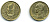 МАДАГАСКАР 20 ФРАНКОВ 1953 бронза 4-947