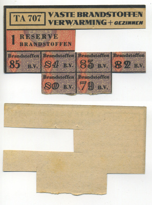 Нидерланды талоны на горючее 1944-1950 ТА 707 бумага 6317-37-2-1