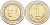Турция 1 новая лира 2005 Кемаль Ататюрк KM 1169 биметалл UNC 4561-151