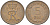 ДАНИЯ 5 ЭРЕ 1967 C; S, ФРЕДЕРИК IX (1947-1972) KM 848.1 бронза 4402-1226