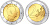 Монако 2 евро 2009 Князь Альберт II KM 195 биметалл UNC 4571-913