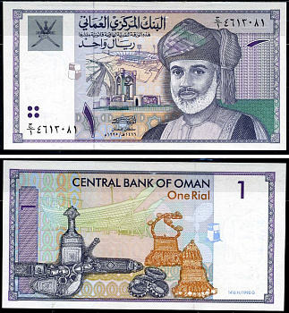 Оман 1 риал 1995 Pick 34 бумага UNC (пресс) 8603-16-2-1