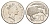 Новая Зеландия 20 центов 1989 Елизавета II (1952-2022), птичка киви KM 62 медно-никель 86-1543