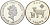 Тувалу 2 доллара 2003 лунный календарь, год козы серебро PROOF 8-1-05-01