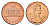 США 1 цент 1996 D, Линкольн KM 201b цинк плакированная бронзой UNC 99-357