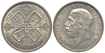 Великобритания 2 шиллинга = 1 флорин 1936 Георг V (1910-1936) KM 834, Spink 4038 серебро aUNC 1082-1-63