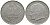 ФРГ 2 марки 1958 F, Макс Планк KM 116, J. 392 медно-никель плакированный никелем 4364-1926