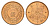 Япония 1 сен 1936 Год 11, Император Хирохито Сева (1926-1989) Y 47 бронза UNC 4695-944