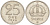 Швеция 25 эре 1944 G, Густав V (1907-1950) KM 816 серебро 4147-957