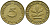 ФРГ 5 ПФЕННИГОВ 1950 D KM 107, J.382 сталь плакированная латунью 4392-447