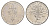 Ватикан 50 лир 1970 MCMLXX, Павел VI KM 121 нержавеющая сталь UNC 4648-123