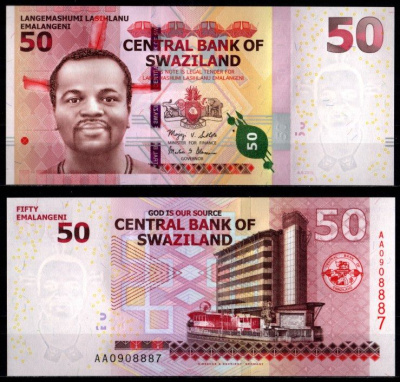 Свазиленд 50 эмалангени 2010 Pick 38 бумага UNC (пресс) 7202-37-1