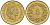 ШВЕЙЦАРИЯ 5 РАППЕНОВ 1989 В KM 26c алюминий латунь 4532-862