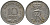 ДАНИЯ 10 ЭРЕ 1970 C; S, ФРЕДЕРИК IX (1947-1972) KM 841.3 медно-никель 116-228