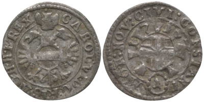 Баден-Вюртемберг, Констанц 1 крейцер 1717 Nau 283 серебро 413-6844