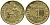 Франция 1 франк 1921 COMMERCE INDUSTRIE KM 876 алюминиевая бронза 4577-735