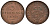 ПРУССИЯ 3 ПФЕННИГА 1868 C, ВИЛЬГЕЛЬМ I (1861-1888) KM 482 медь 186-612