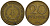 ГДР 20 пфеннигов 1969 A, первый год KM 11 латунь 4601-525