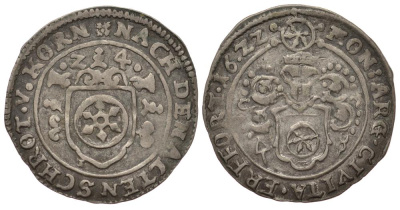 Эрфурт 1 грош 1622 KM 40 серебро 1522-742